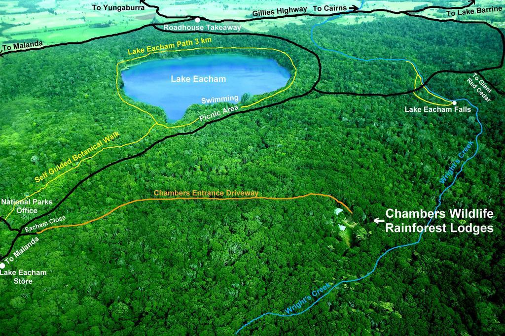Chambers Wildlife Rainforest Lodges Lake Eacham Exterior foto